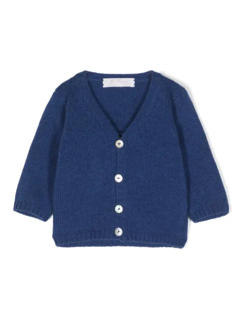 Mariella Ferrari Cardigan de tricô gola V