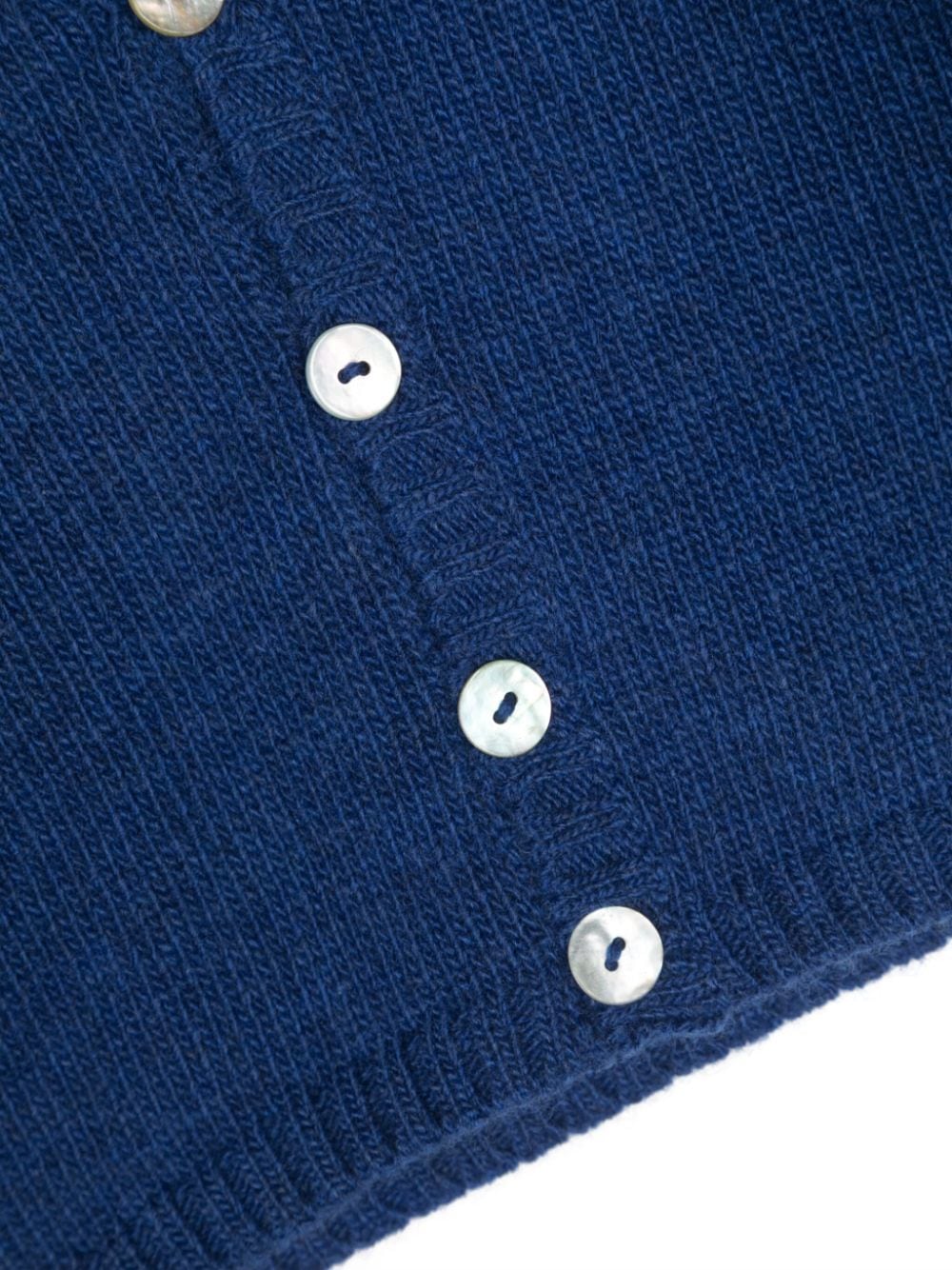 Shop Mariella Ferrari V-neck Knitted Cardigan In Blue