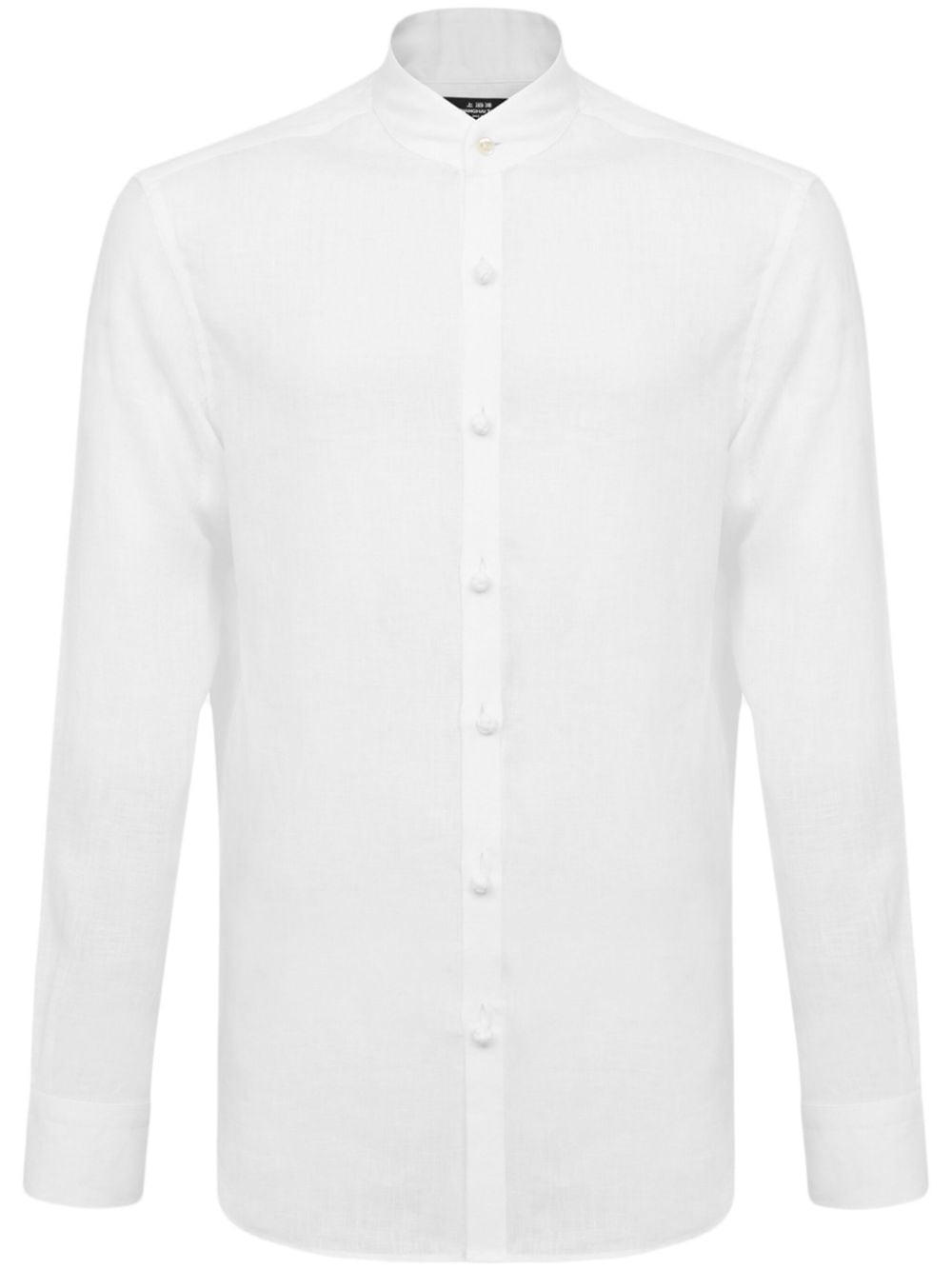 Shanghai Tang Mandarin-collar Linen Shirt - Farfetch