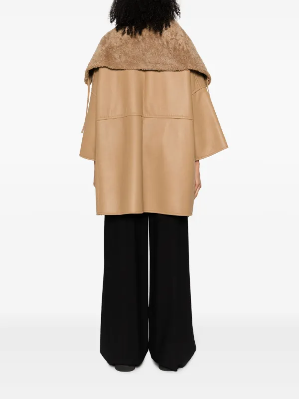 Beige cape coat 2025