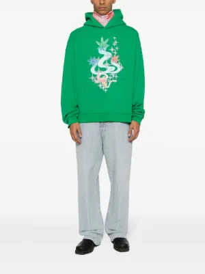 ERL California Hoodie フーディー パーカー M スウェット ERL California-print Hoodie | Blue | FARFETCH