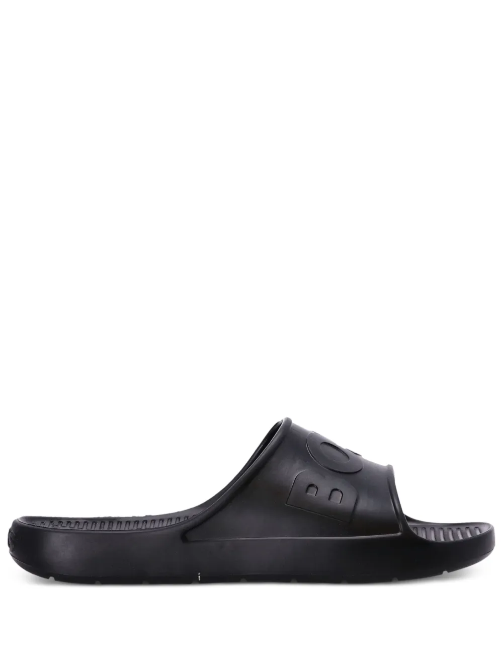 BOSS Slide com logo gravado | Preto | Image 1