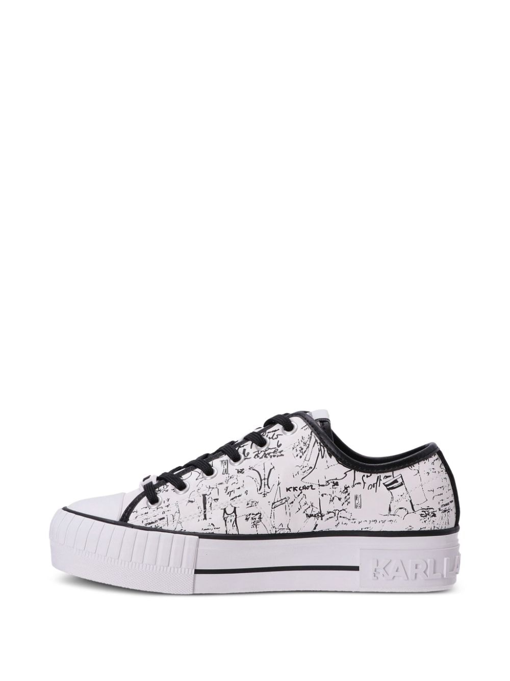Karl Lagerfeld Kampus Max lace-up sneakers White