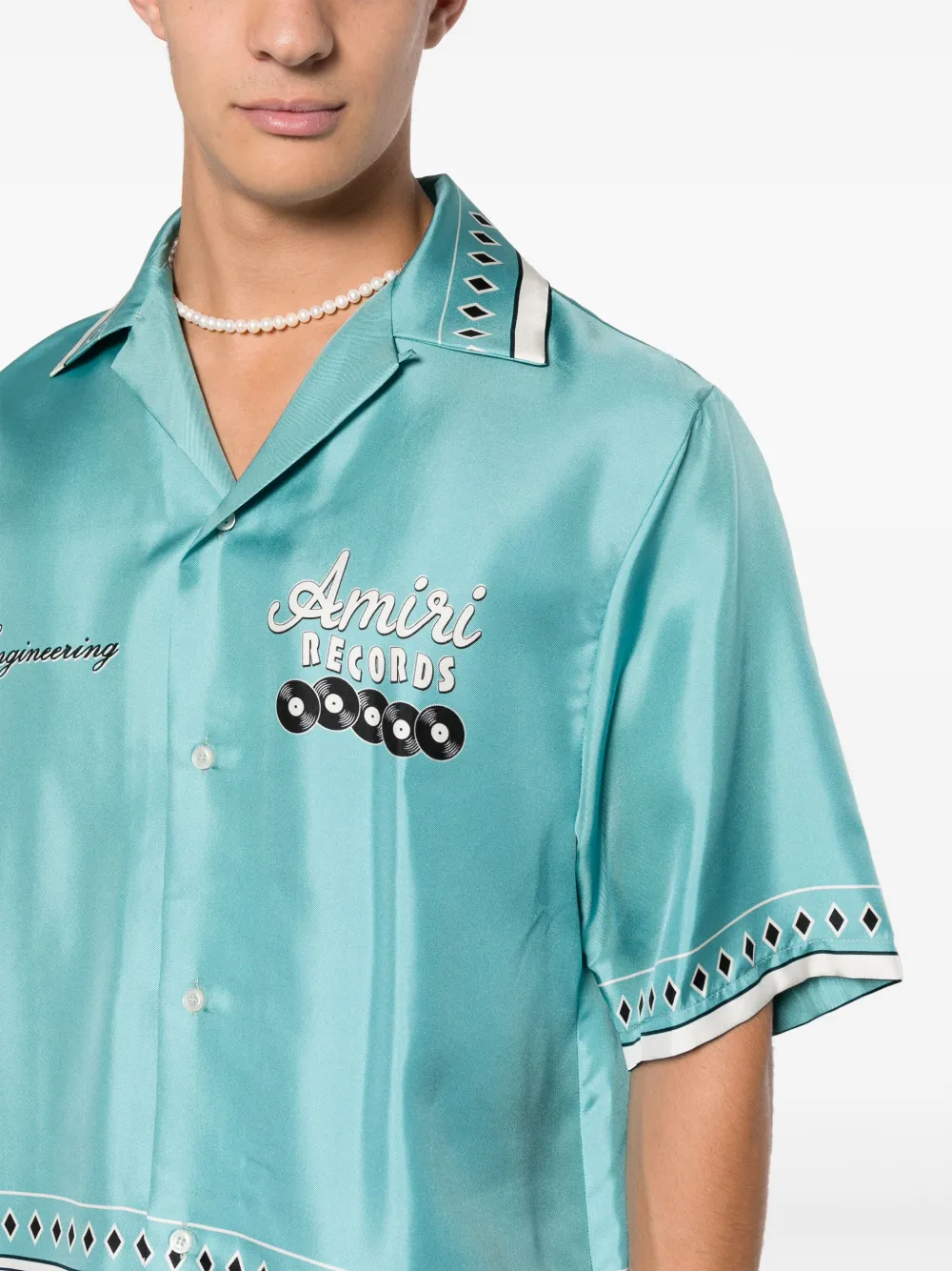 AMIRI Overhemd met print Blauw
