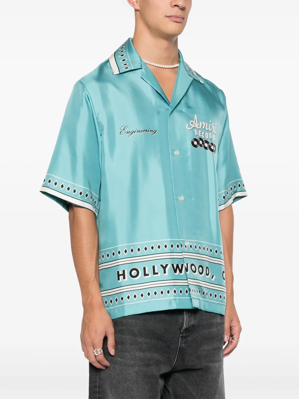 AMIRI Overhemd met print Blauw