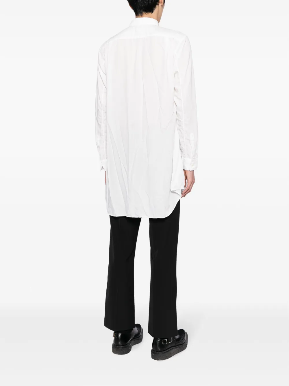 Shop Comme Des Garçons Homme Deux Slim-cut Long Shirt In White