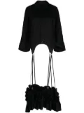 Noir Kei Ninomiya ruffle-detailing cotton shirt - Black