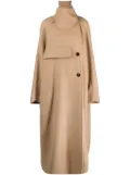 Litkovskaya Shield off-centre coat - Neutrals