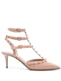 Valentino Garavani Rockstud 70mm patent pumps - Neutrals