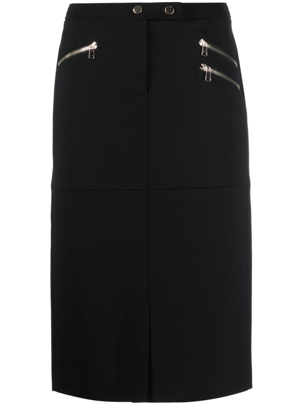 Dorothee Schumacher Punto Milano Straight Midi Skirt In Black