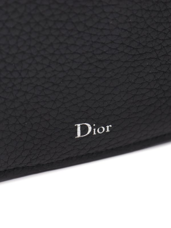 Dior Leather Wallet in Black for Men