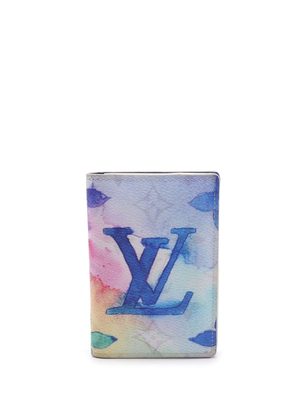 Brand New In Box Louis Vuitton Blue Watercolor Monogram Leather Wallet