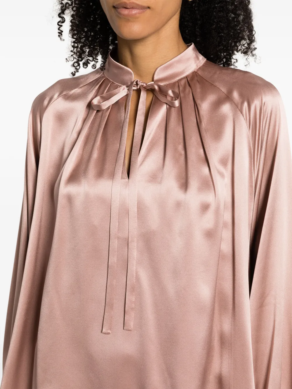 Max Mara Blouse met geplooid detail Roze