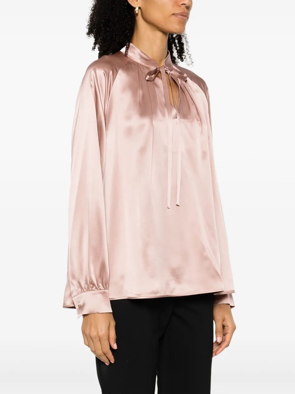 Max Mara Blouse met geplooid detail Roze