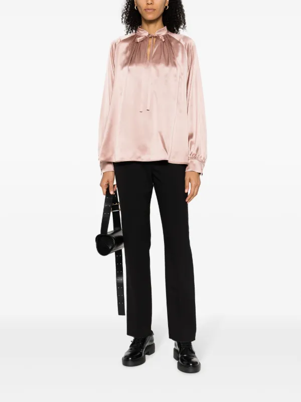 Max Mara mid-rise straight-leg Trousers | Black | FARFETCH HK