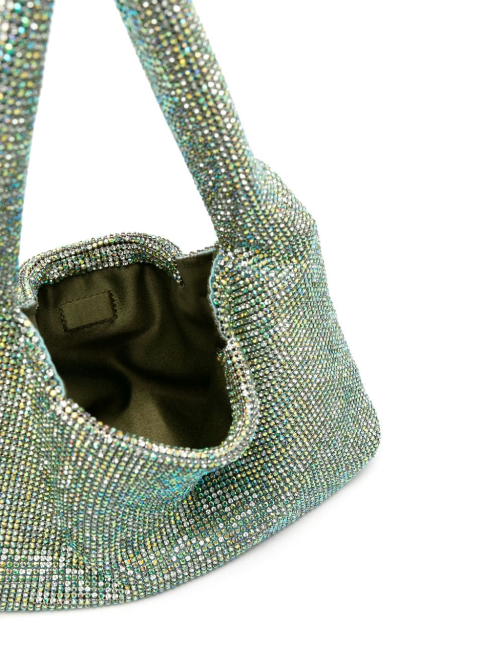 Shop Kara Erinite Crystal-embellished Tote Bag In Green