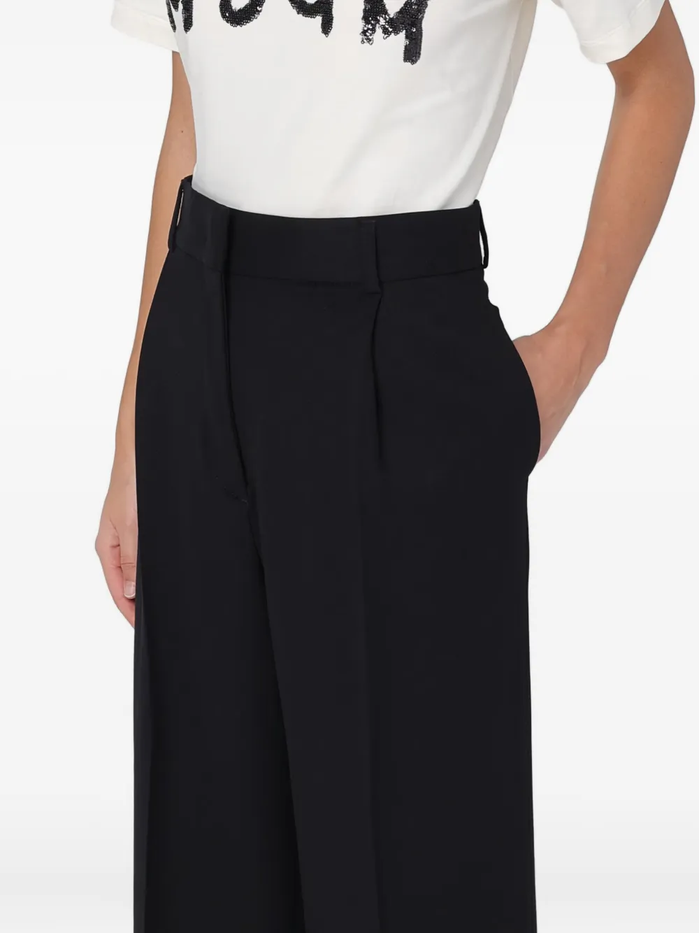 MSGM pleated trousers Zwart
