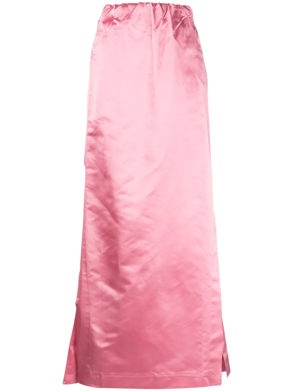 Sa Su Phi Gilda Long Silk Skirt In Pink