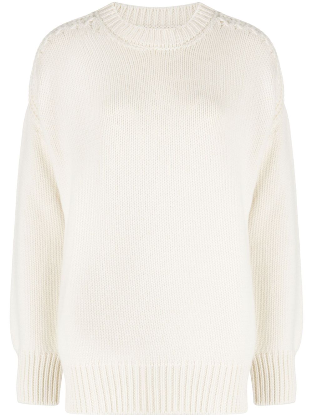 SA SU PHI round-neck cashmere jumper - Neutrals