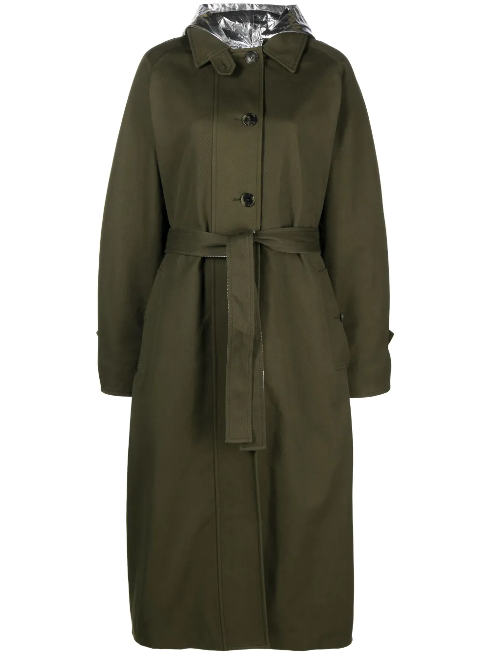 RABANNE METALLIC-PANEL TRENCH COAT