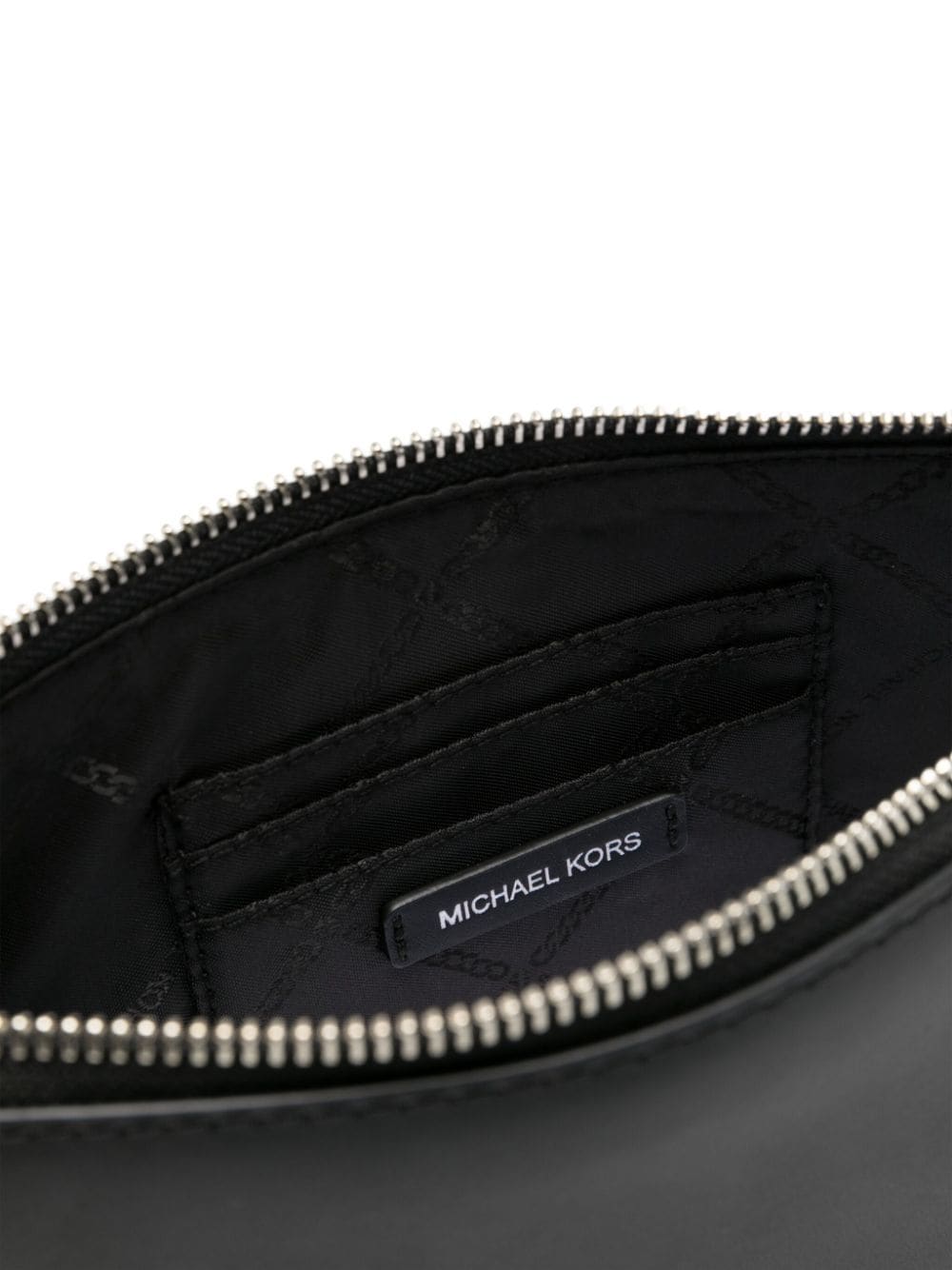 Shop Michael Michael Kors Medium Empire Leather Shoulder Bag In Black