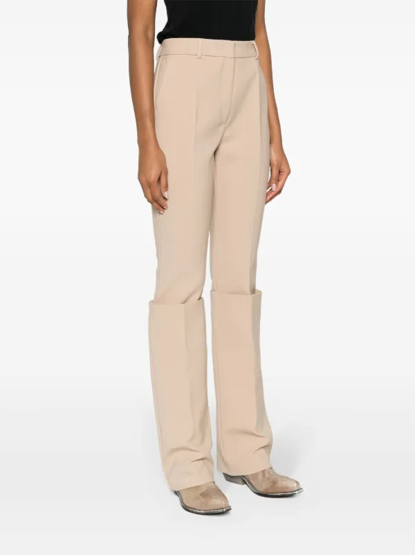 Wide leg tapered clearance trousers