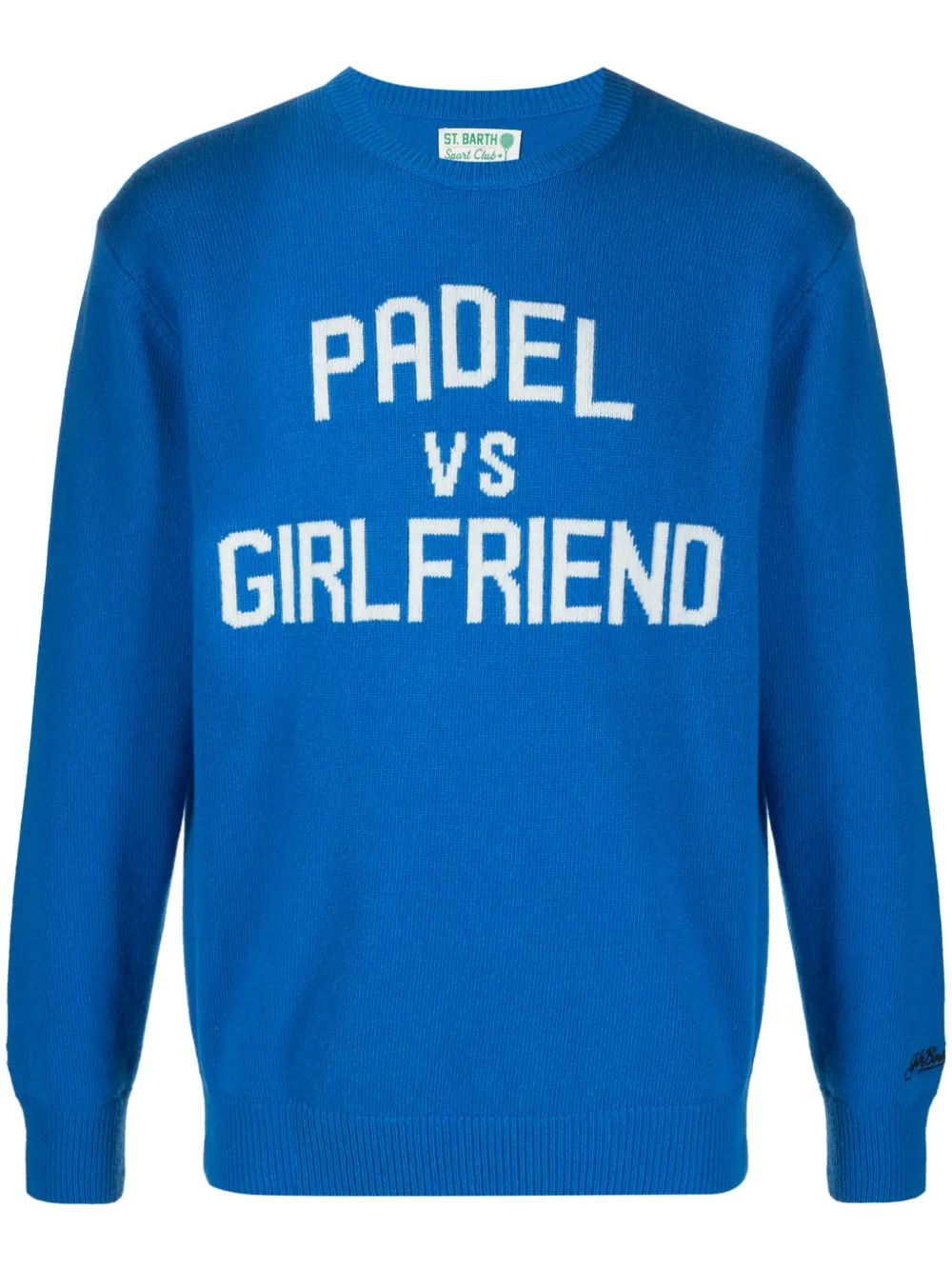MC2 Saint Barth Trui met ronde hals Blauw