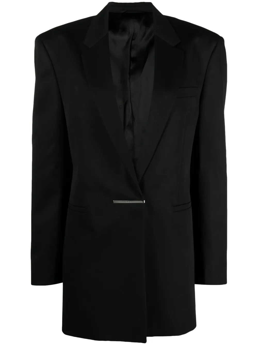 Givenchy Blazer mit fallendem Revers | Schwarz | Image 1