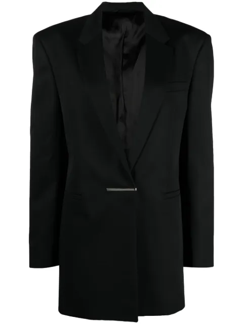 Givenchy logo-plaque notched-lapels blazer