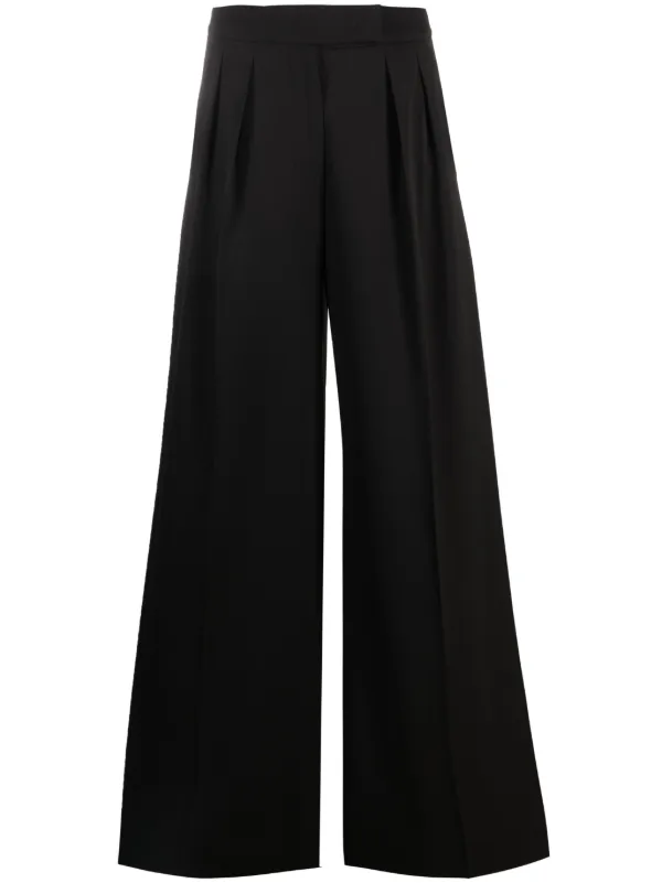 ◆25FW◆【MAX MARA】FERNET*ハイウエスト*ワイドパンツ Max Mara ハイウエスト ワイドパンツ | ブラック | FARFETCH JP