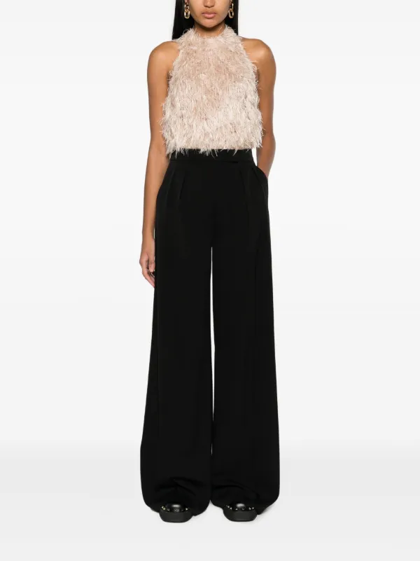 Max Mara ハイウエスト ワイドパンツ | ブラック | FARFETCH JP