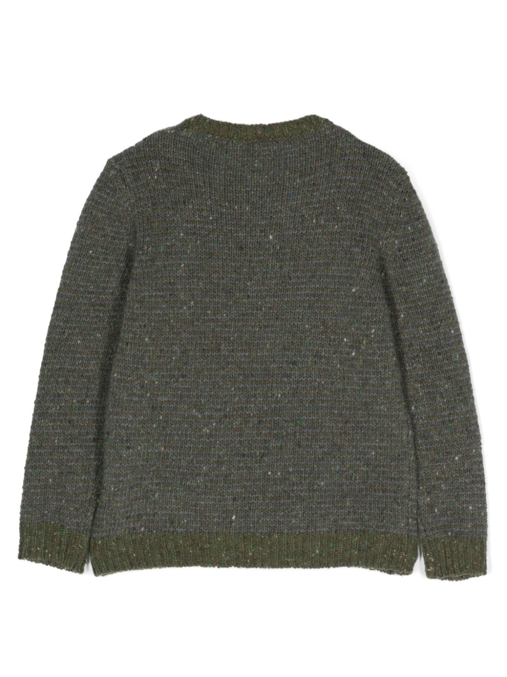 Zhoe & Tobiah slogan-embroidered crew-neck jumper - Groen