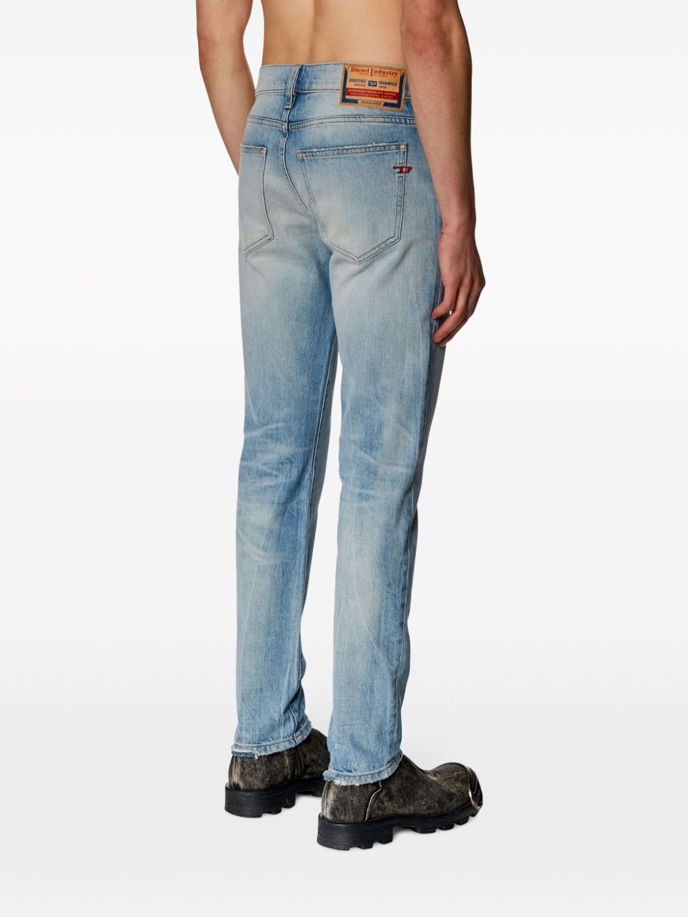 Shop Diesel 2019 D-strukt 0dqab Slim-cut Jeans In Blue