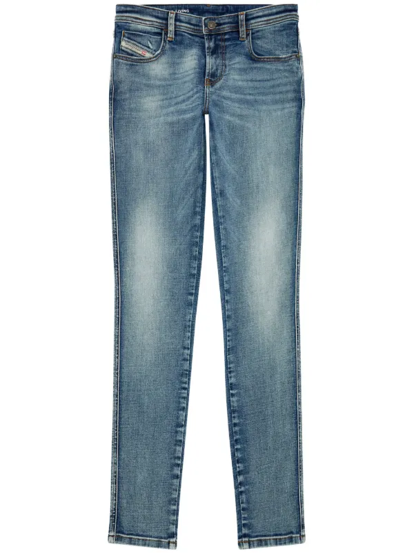 Diesel 2015 Babhila Skinny Mid Waist Jeans | Blauw | FARFETCH NL