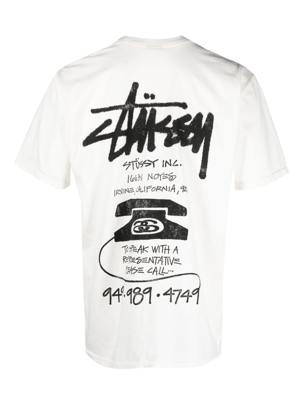 Stüssy T-shirt met grafische print - Wit