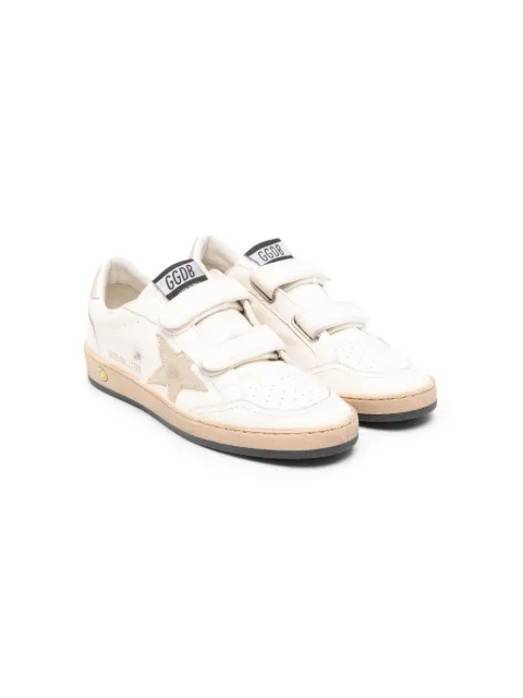 Golden Goose Kids Ballstar distressed-effect sneakers