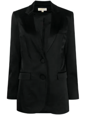 Michael kors best sale women's black blazer