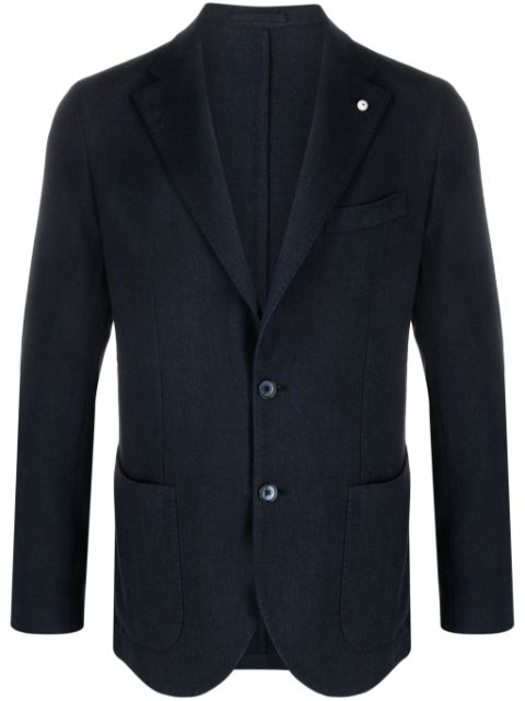 LUIGI BIANCHI MANTOVA single-breasted cotton blazer