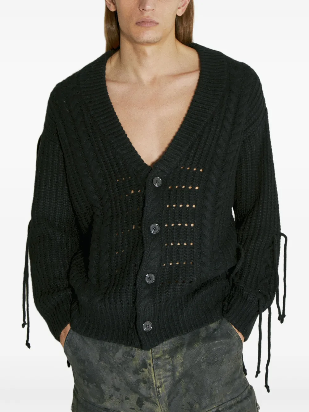 GUESS USA Vest met banddetail Zwart