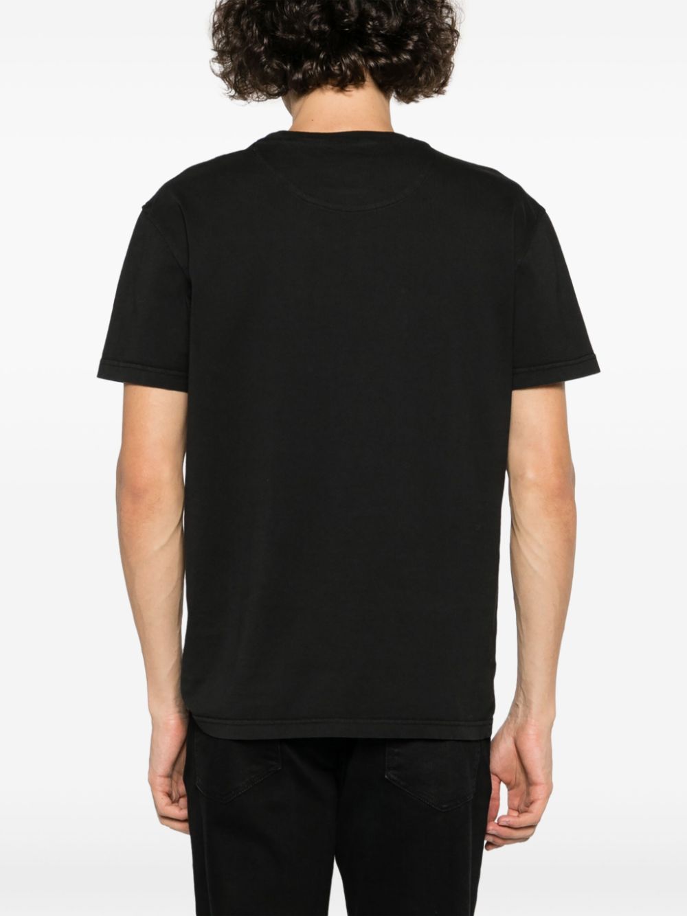 Shop Pt Torino Slogan-print Cotton T-shirt In Black