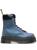 Dr. Martens Jadon II platform leather boots - Blue