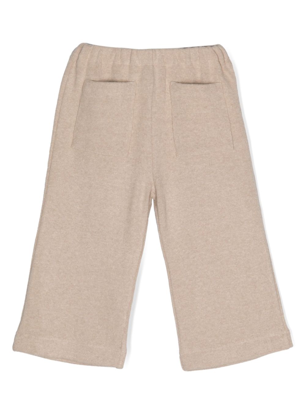 Zhoe & Tobiah elasticated-waist cotton-blend trousers - Beige