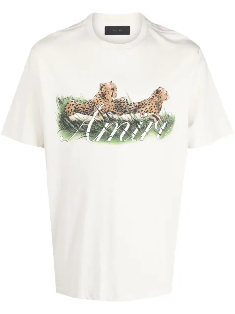 AMIRI T-Shirt mit Geparden-Print