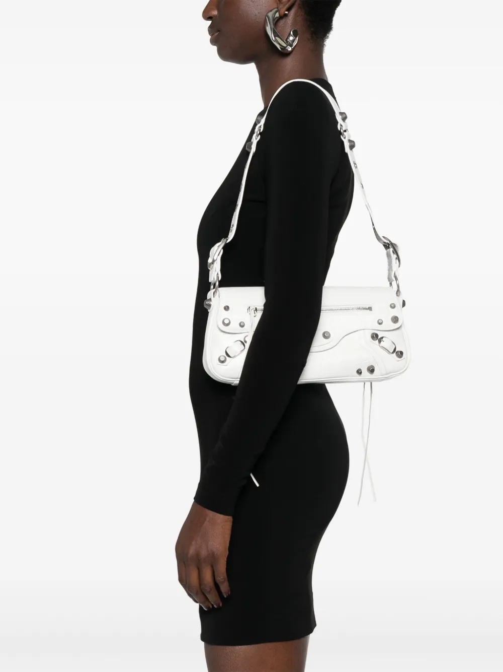 Balenciaga Le Cagole kleine sling tas Wit