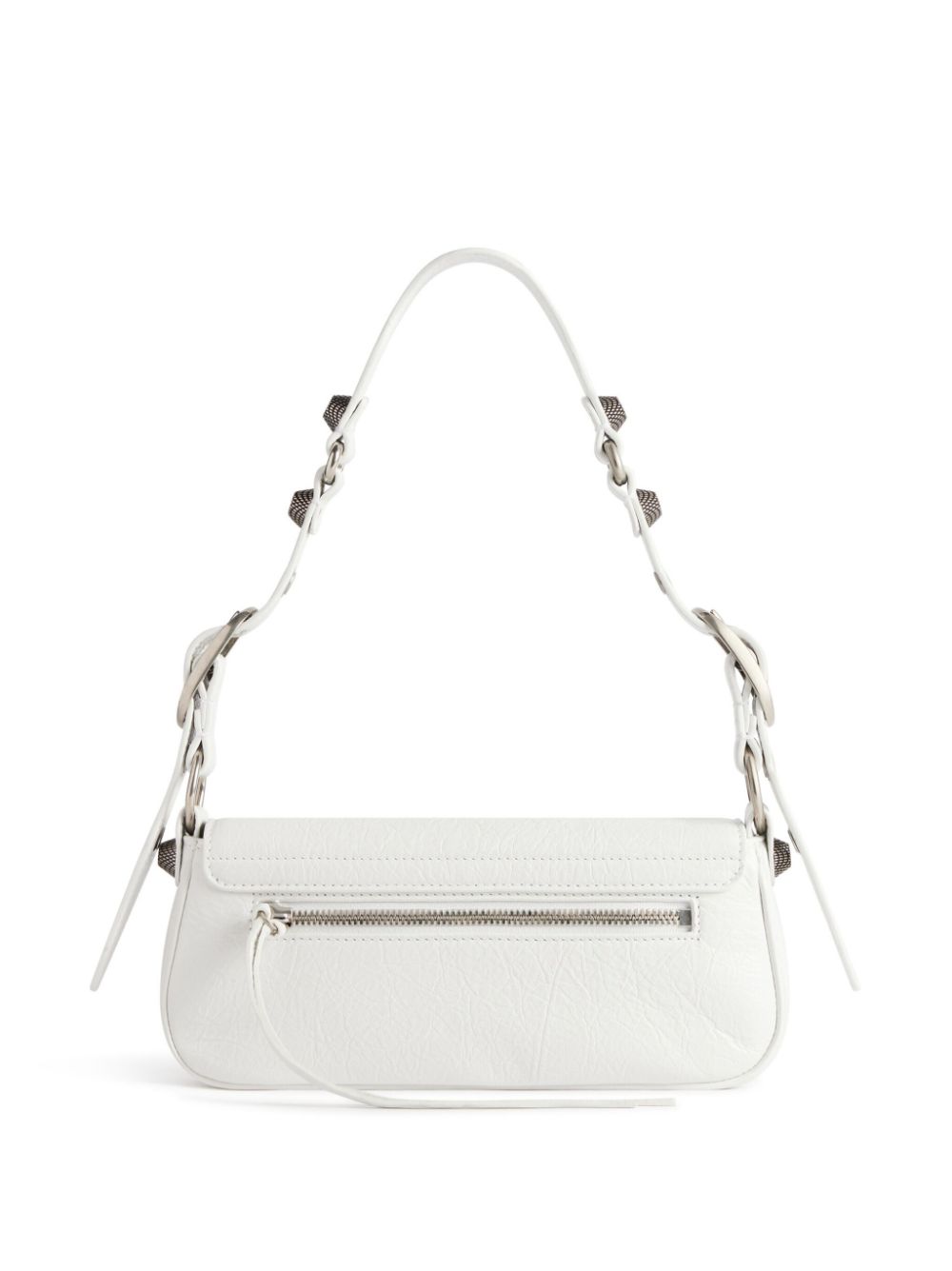 Shop Balenciaga Le Cagole Xs Sling Bag In Optic White