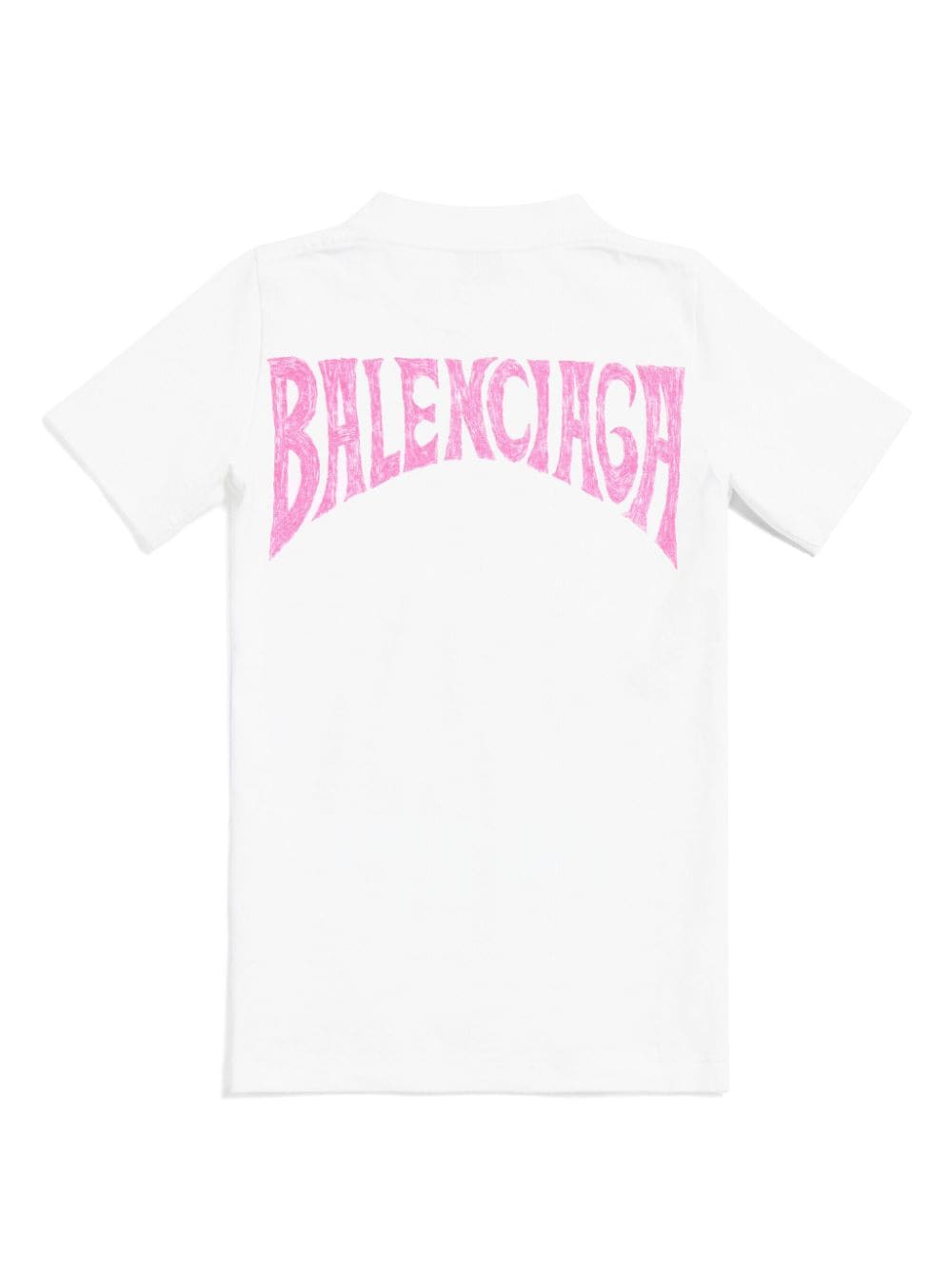 Shop Balenciaga Graphic-print Cotton T-shirt In White