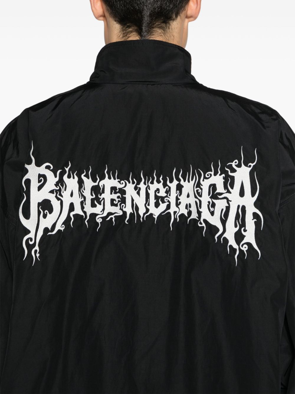 Balenciaga logo-embroidered bomber jacket Men