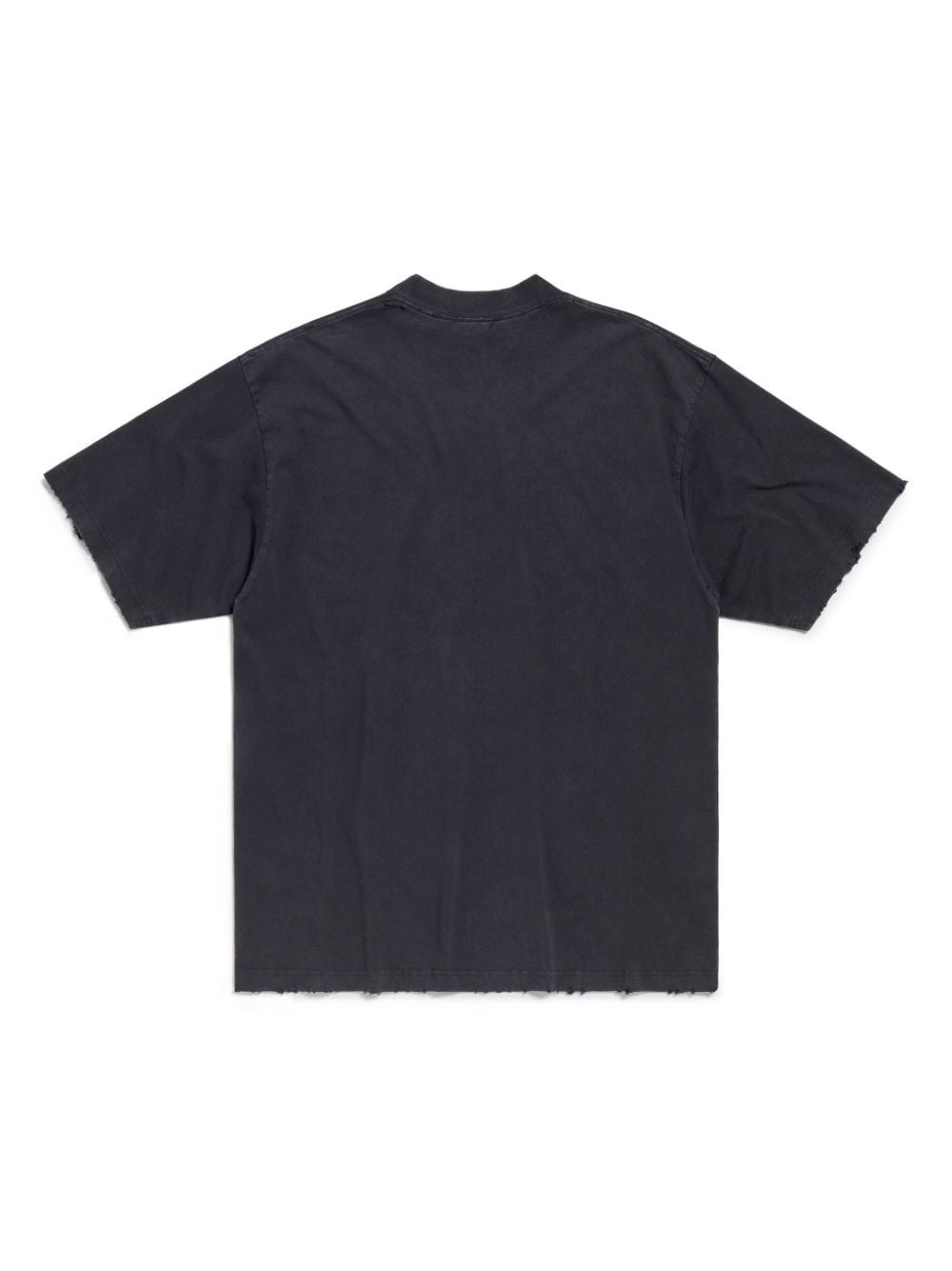 Shop Balenciaga Graphic-print Cotton T-shirt In Black