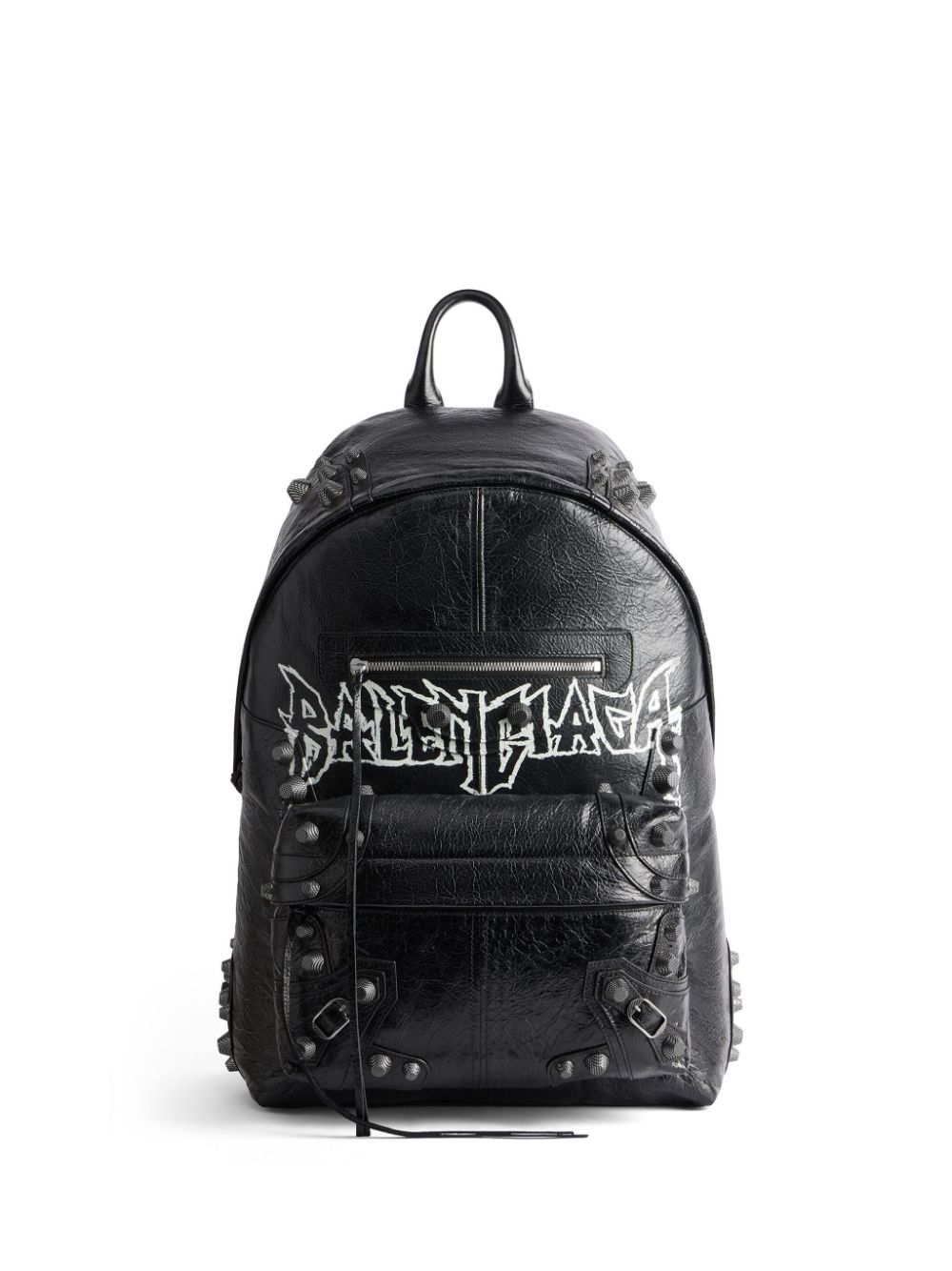 Balenciaga Le Cagole Leather Backpack In Black