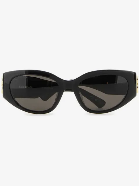 Balenciaga Eyewear lentes de sol con armazón cat eye y placa del logo